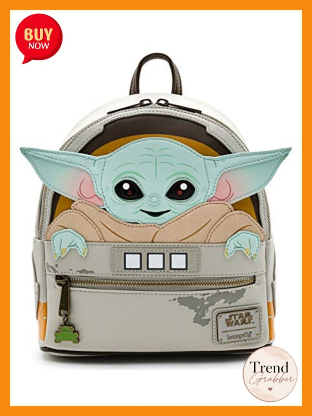 Loungefly Star Wars The Mandalorian Child Craddle Mini Backpack Faux Leather
